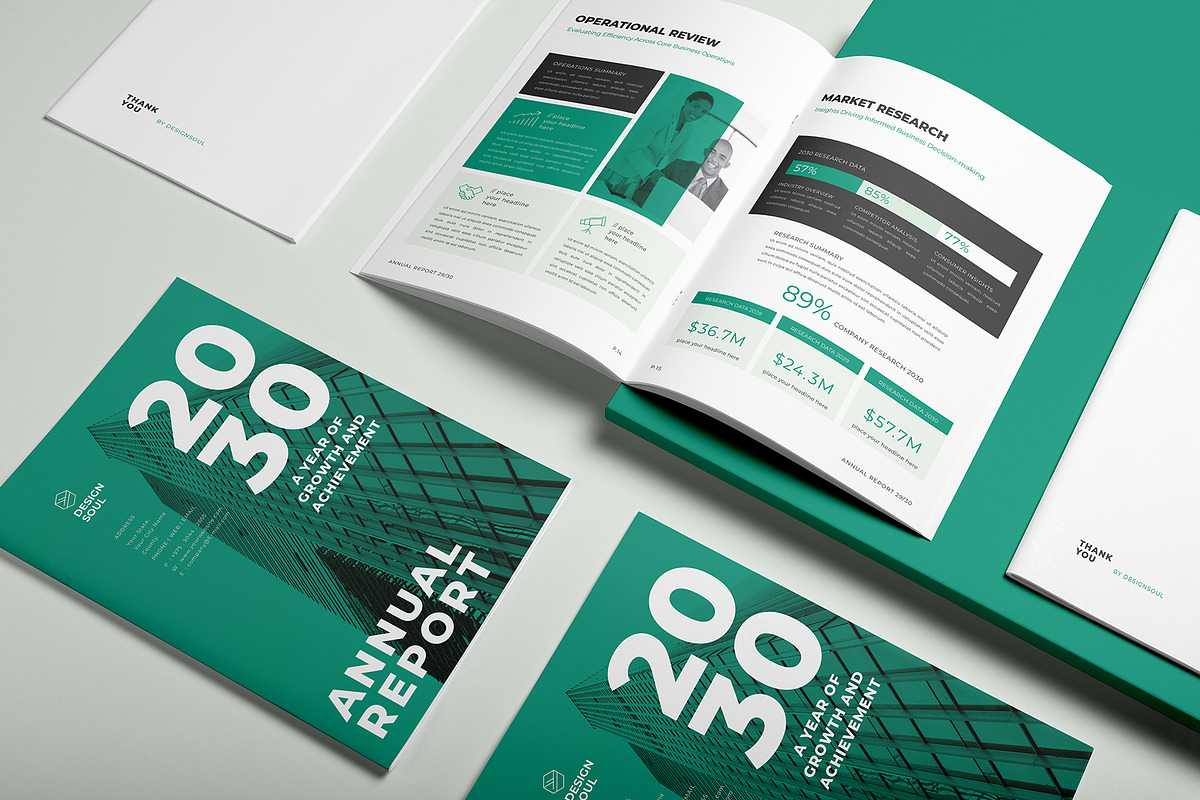 Corporate Annual Report Layout, a Brochure Template by Designsoul14 (Photo 3 of 15)