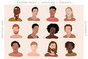 Men&Women Hairsyle Portraits, a Decorative Illustration by ms Julia Nova (Thumbnail 2 of 5)