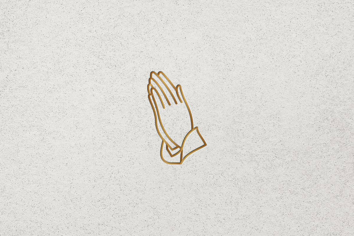 Minimalist Praying Hands Logo, a Branding & Logo Template by Luxury Logos (Photo 3 of 4)