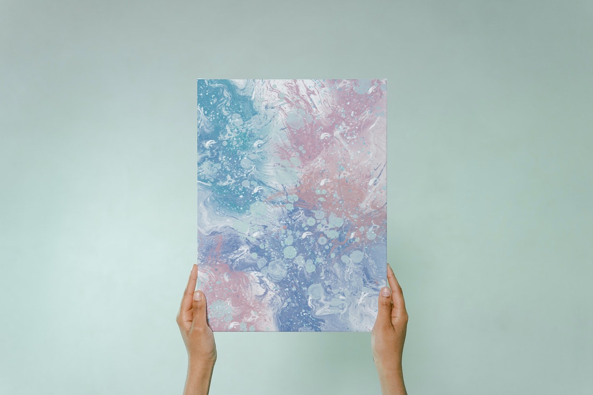 Cotton Candy Acrylic Pour Abstract, a Texture Graphic by Luna Y Mar (Photo 10 of 10)