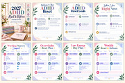 2027 ADHD Reset & Refocus Workbook, a Stationery Template by Shumaya (Thumbnail 2 of 4)