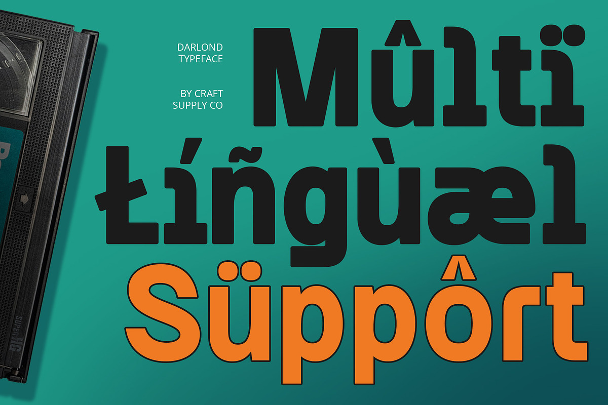 Darlond – Bold Sans Serif, a Sans Serif Font by Craft Supply Co. (Photo 4 of 8)