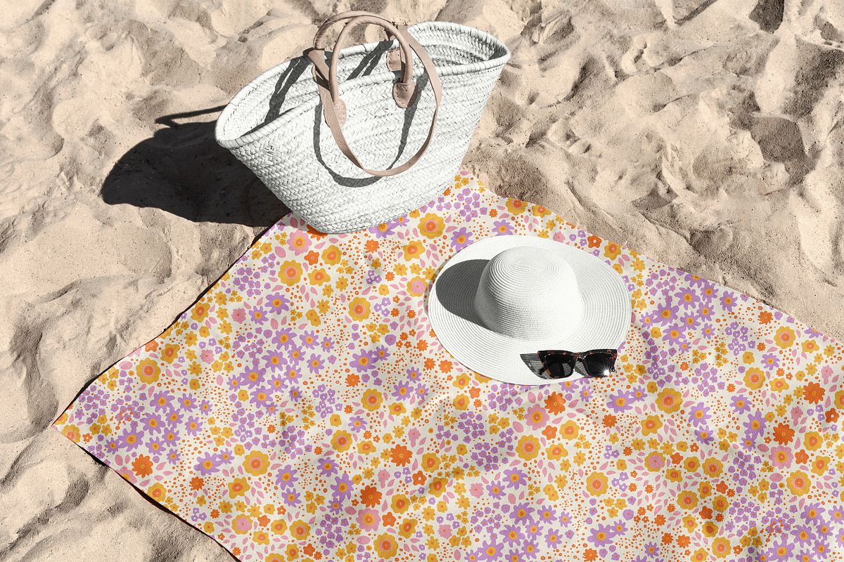 Summer Ditsy Flowers, a Wallpaper Graphic by MalyskaStudio (Photo 7 of 9)