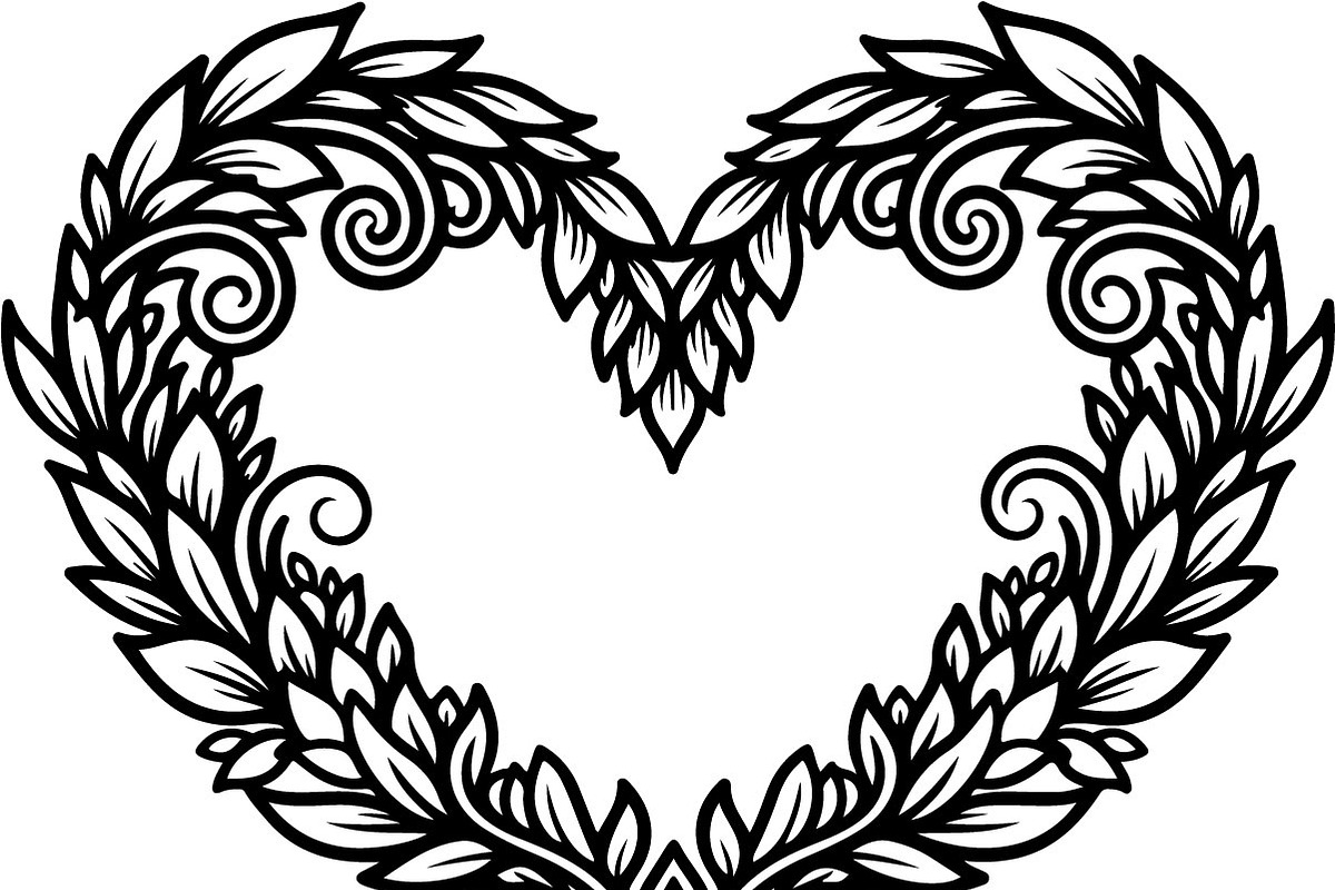 Decorative Heart Silhouette Bundle, an Illustration by Designs_River (Photo 23 of 45)