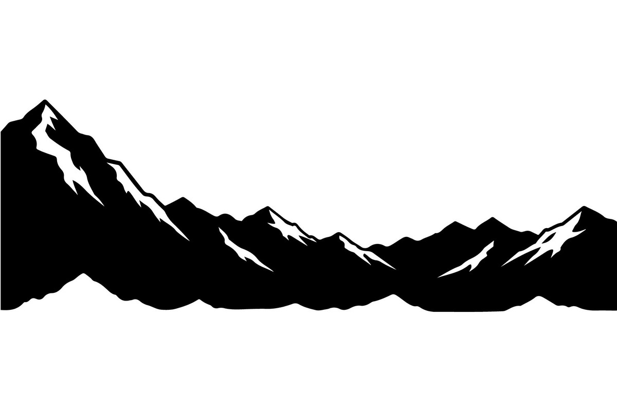 Mountain Skyline Silhouette, an Object Graphic by Designer_Momina (Photo 20 of 20)
