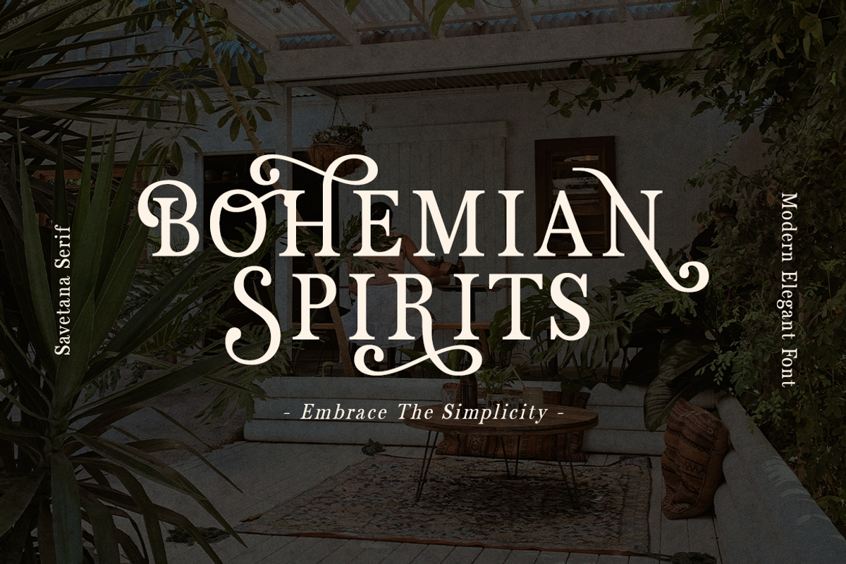 CF Savetana - Elegant Bohemian Serif, a Serif Font by Indotype Foundry (Photo 4 of 10)