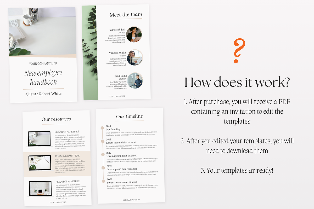 New Employee Handbook, a Marketing Template by PittaFinePrint (Photo 4 of 7)