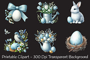 Neutral white Easter clipart, an Illustration by RobertsArt (Thumbnail 3 of 7)