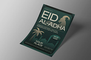 Green Modern Eid Al Adha Flyer, a Flyer Template by Neermana (Thumbnail 2 of 4)