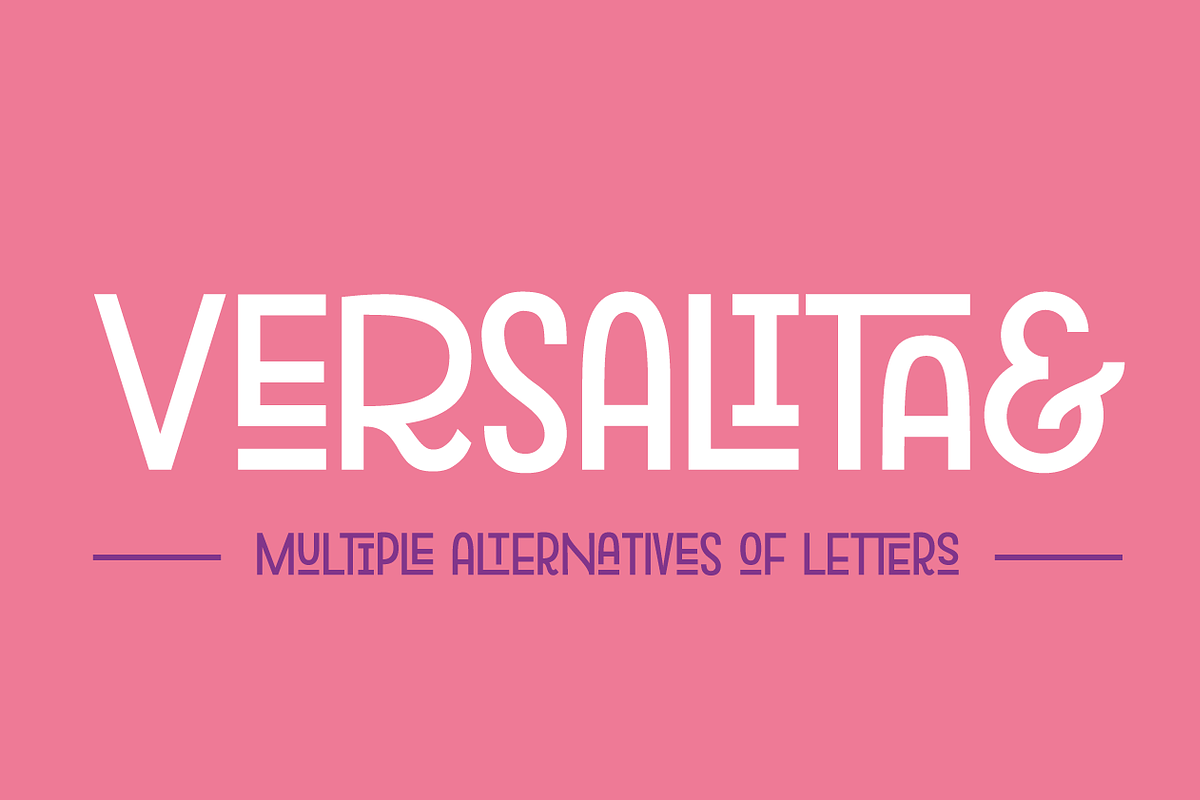 Versalita& - Font