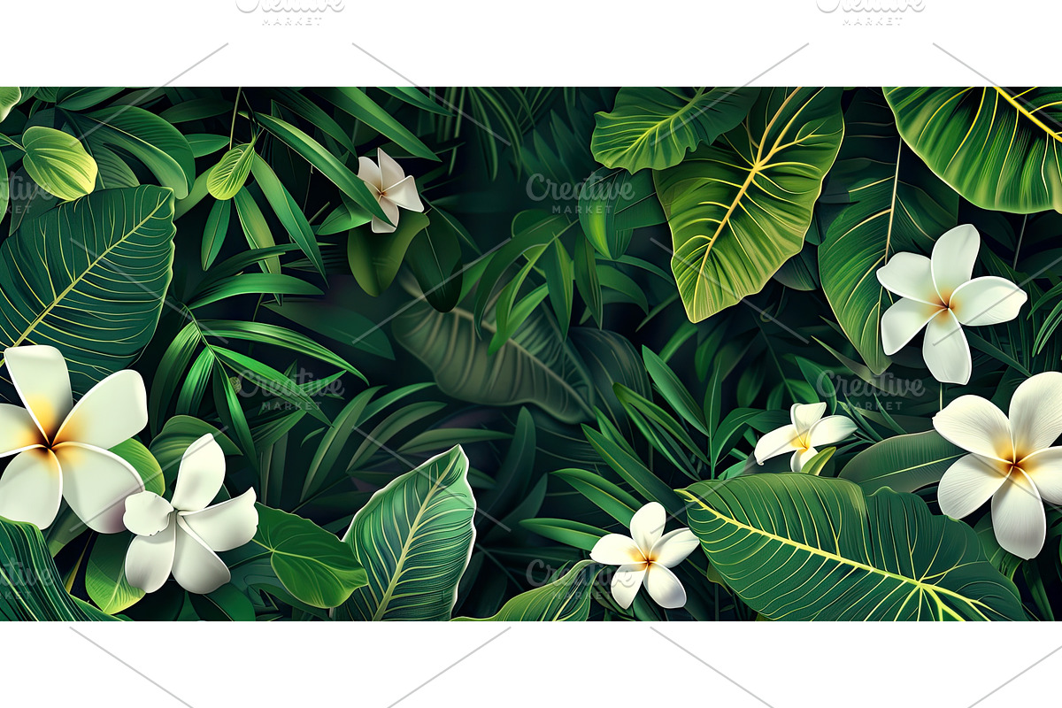Lush foliage featuring tropical, an Object Illustration by Lermont51