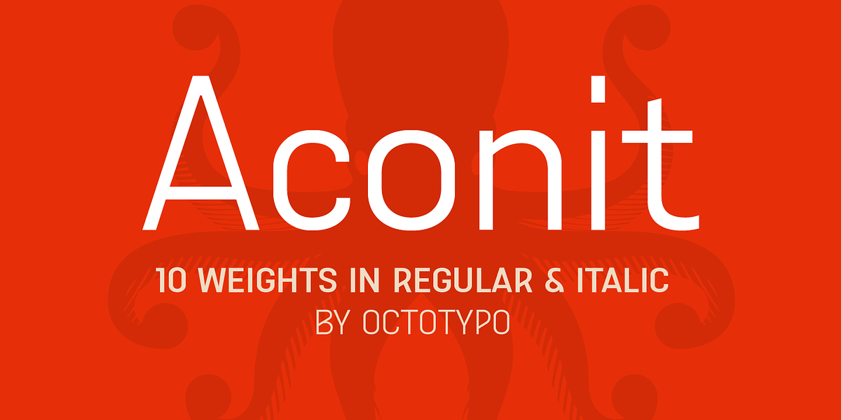 Aconit, a Sans Serif Font by Octotypo (Photo 1 of 9)