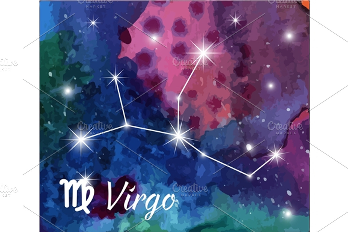 12 Zodiac signs on watercolor, a Texture Graphic by Sunshine Art Shop (Photo 7 of 13)
