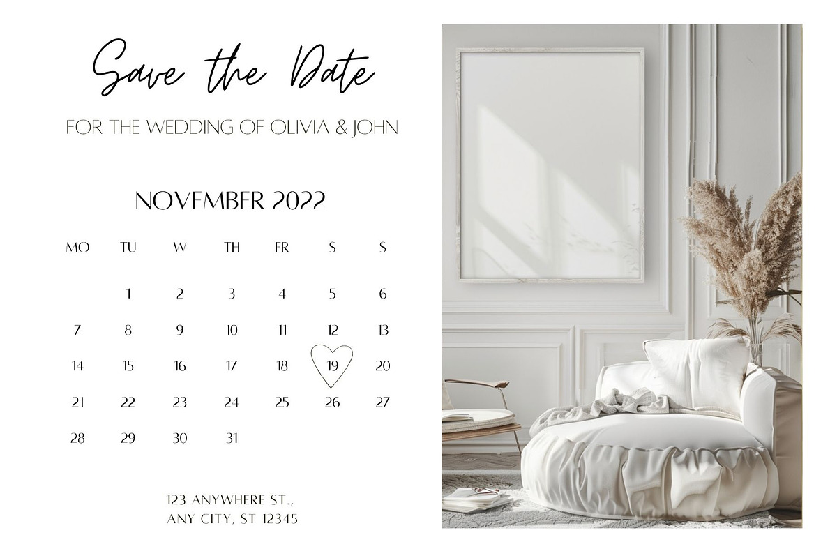 50 Canva Frame Mockups Bundle, a Household Mockup by ARTOZEN DIGITAL (Photo 8 of 14)