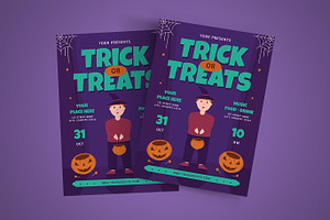 Trick Or Treats Flyer Set