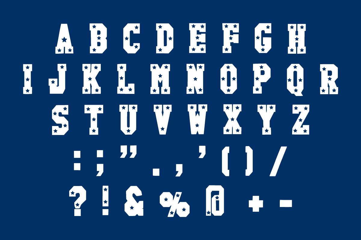 Varsity Star Font, a Blackletter Font by Fourteen Letter (Photo 6 of 8)