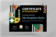 Geo Line Certificate Design, a Stationery Template by Annora Studio (Thumbnail 4 of 6)