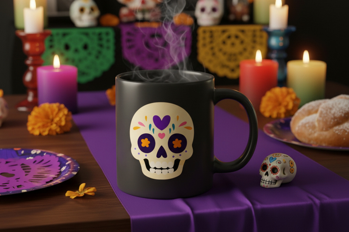 Cute Day of the Dead Set, a Seasonal Illustration by Bielousova Art (Photo 8 of 9)