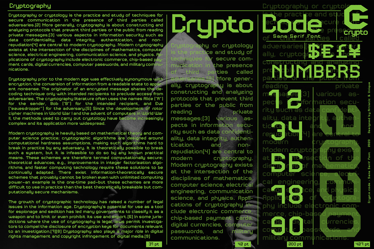 Crypto code - Sans Serif font family, a Sans Serif Font by Artistic & Unique (Photo 9 of 12)