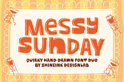Messy Sunday – Quirky HandDrawn Font, a Handwritten Font by shineink.designlab (Thumbnail 1 of 10)