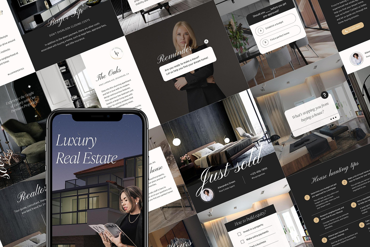 Luxury Real Estate templates, a Social Media Template by LiliesandBerries (Photo 7 of 10)