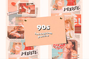 90s Instagram Puzzle Template, a Social Media Template by Marie T (Thumbnail 1 of 8)