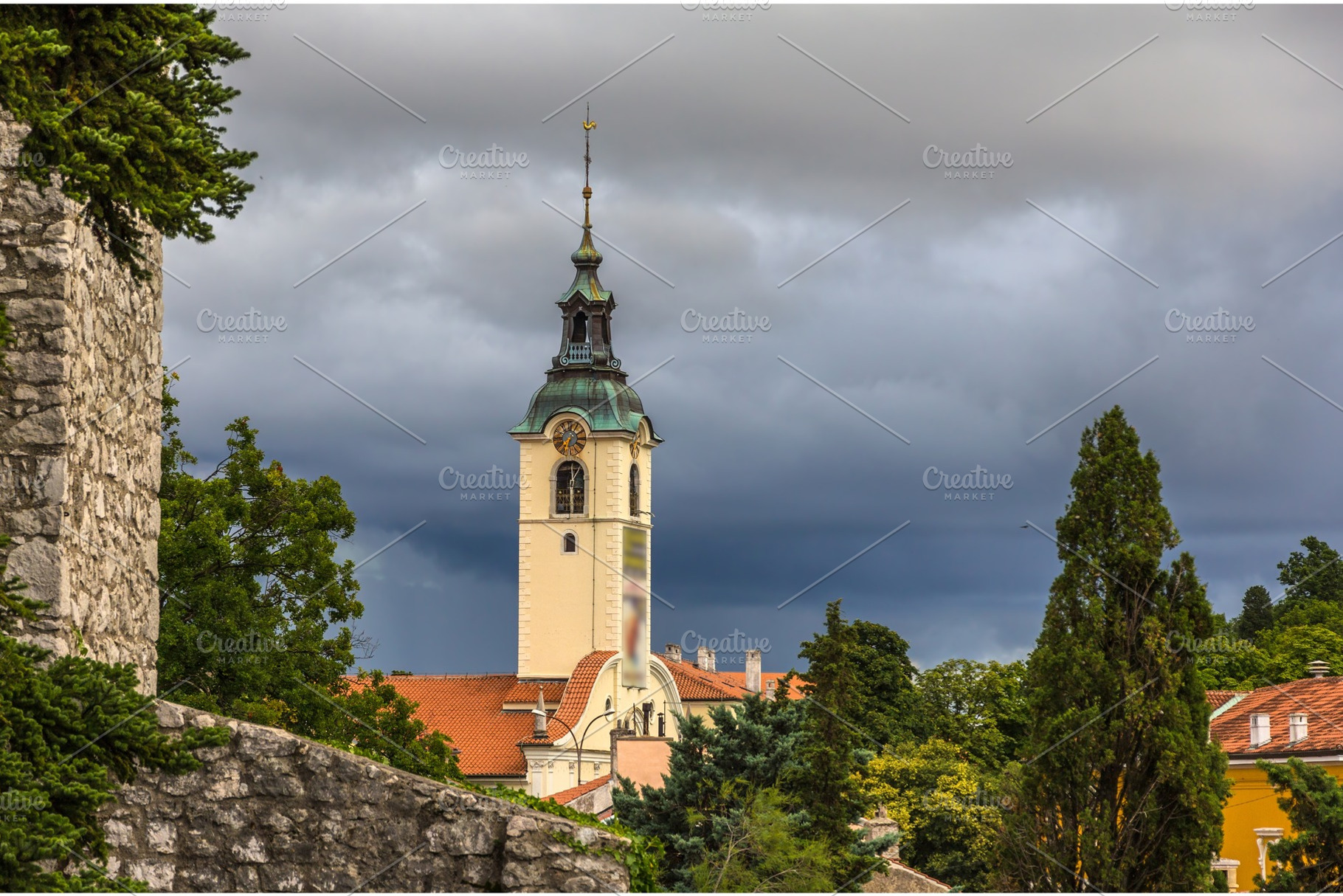 Gospe Trsatske church in Rijeka, Croatia, an Architecture Photo by Leonid Andronov