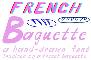 French Baguette Aesthetic Font