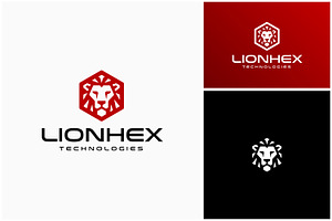 Lion Head Face Hexagon Modern Logo, a Branding & Logo Template by Enola99d