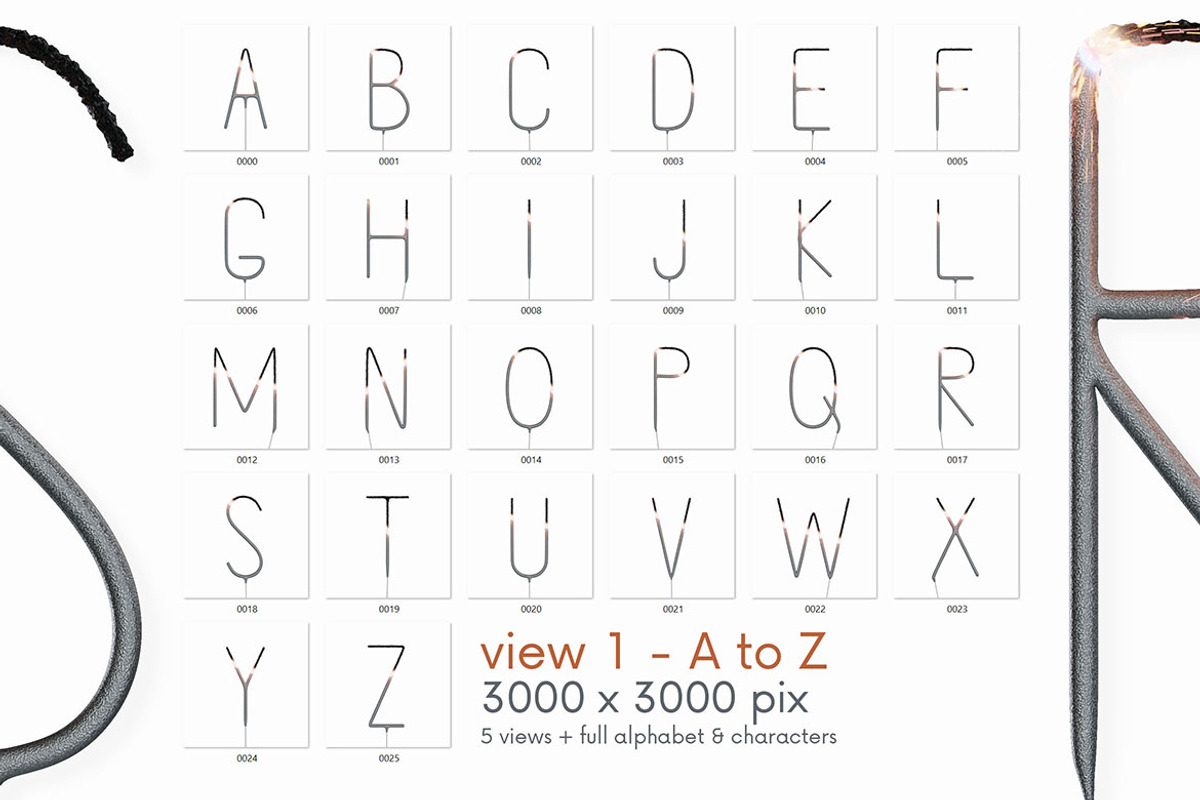Sparks - 3D Lettering, a Graphic by MIIM (Photo 8 of 9)