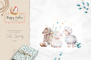 Happy Easter Spring Set, an Animal Illustration by Ann Art Houze (Thumbnail 4 of 17)