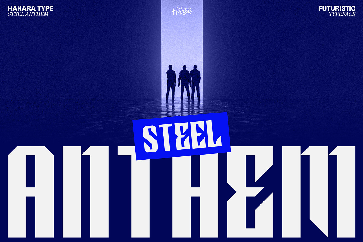 Steel Anthem - Bold Display Font, a Sans Serif Font by Hakara Type (Photo 1 of 12)