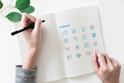 Handmade | 16 Thin Line Icons Set, an Outline Icon by Alex Blogoodf (Thumbnail 4 of 11)