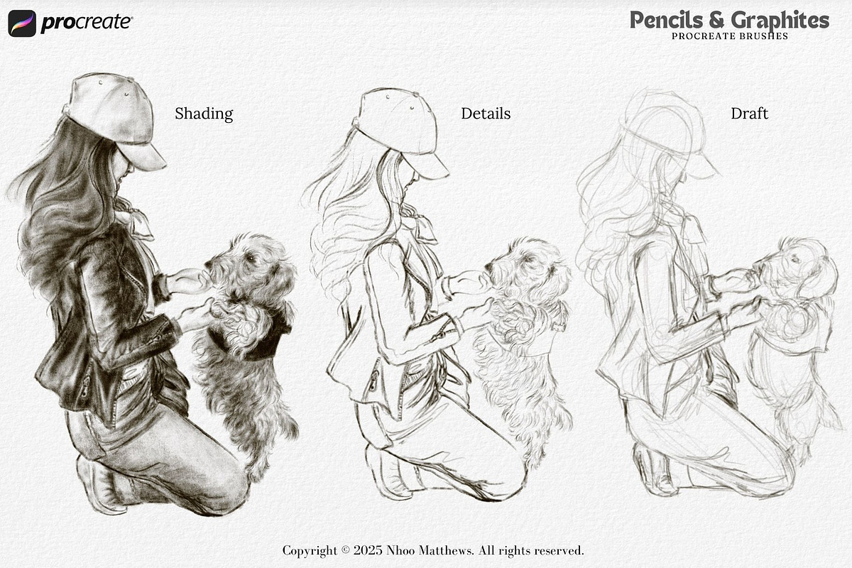 Procreate Pencils and Graphites, a Brush Add-On by Fashion Workshop Bkk (Photo 7 of 12)