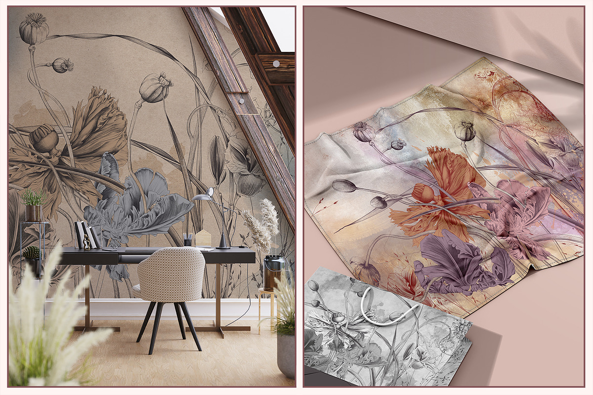 Fresco collection Flower symphony, a Wallpaper Graphic by Natalia0307 (Photo 10 of 14)