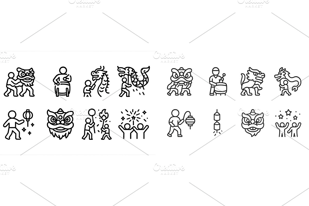 Colorful set of web icons, a Person Illustration by ZinetroN