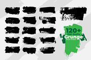 Set of Grunge Brush Strokes, a Brush Add-On by Warm Snow (Thumbnail 1 of 6)