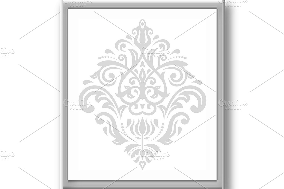 Oriental Abstract Vector Pattern, a Decorative Illustration by FineArtStudio (Photo 3 of 3)