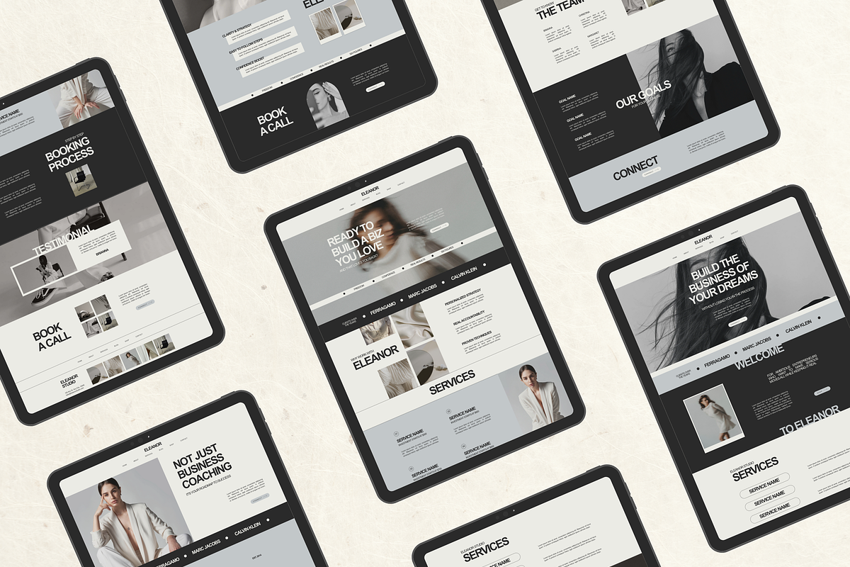 Wix Website Template Small Business, a Wix Template by Branding Babe Co. (Photo 4 of 10)