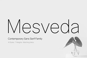 Mesveda - Contemporary Sans Serif