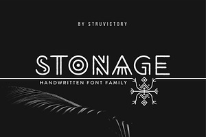 Stonage - Handwritten Font Family