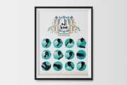 Ablution (Wudu') Steps Illustration, a Graphic by Revoltan Studios (Thumbnail 3 of 3)
