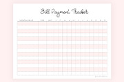 Bill Tracker Printable Letter Size, a Stationery Template by EasyLifePlanners (Thumbnail 3 of 4)