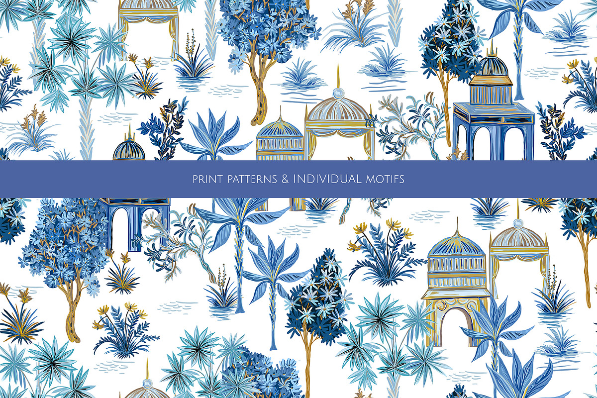 ROYAL Chinoiserie (Pattern & motifs), a Pattern Graphic by HannaStudio (Photo 3 of 8)