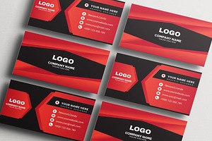 Geometric Red and Black