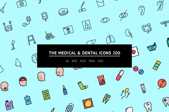 The Medical Dental Icons 200