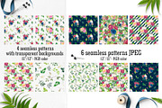 Watercolor flowers clip art, an Illustration by Elly Studio (Thumbnail 7 of 9)