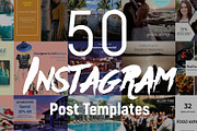 50 Instagram Post PSD templates, a Social Media Template by Mehul Munjani (Thumbnail 1 of 7)