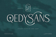 Qedysans Typeface, a Sans Serif Font by alit design (Thumbnail 1 of 15)