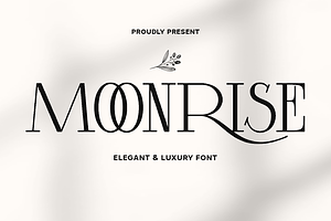 Moonrise - Luxury Font